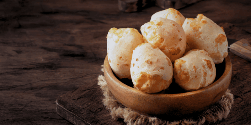 Chipá: Bocado tradicional de Paraguay.